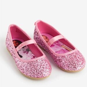 H&M Girls Barbie Glittery Pink Ballet Flats - Ballerina Flats